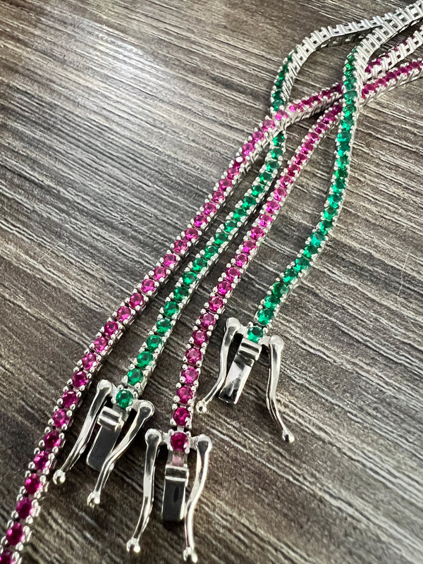 Tennis bracelet color 2 mm