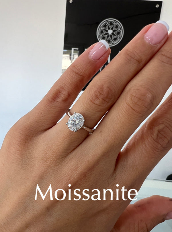 Moissanite - Solitario OVAL FEMME